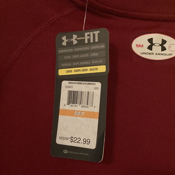 Under Armour Loose Couoe Short Sleeve Heatgear Shirt Small - Picture 7 of 7